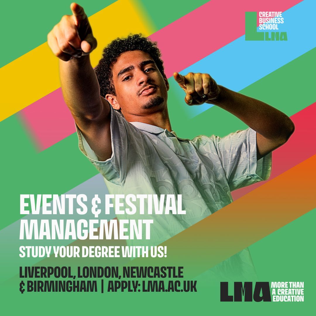lmauniofficial's tweet photo. Our BA (Hons) Events and Festival Management degree is built for creative organisers, big-picture thinkers and future industry leaders who want to bring live experiences to life. https://t.co/6gLs5Kts8C