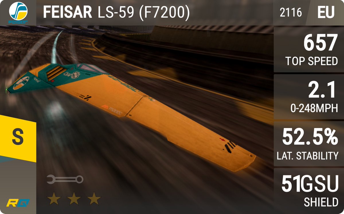 cor1wec's tweet photo. there's like 4 people in the world who will find this cool but i made custom cards based on Top Drives for the 4 OG WipEout teams,  I took some creative freedom with the naming and the stats, bit of a mix between wipeout 1, 3 and Fusion https://t.co/u03RkW5WYr