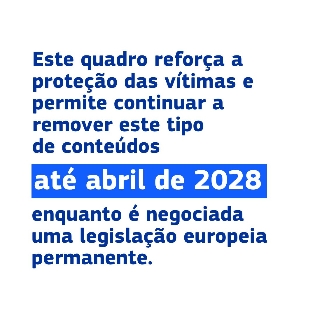 CE_PTrep's tweet photo. 🛡️A proteção das crianças é uma prioridade da #UniãoEuropeia.

Comissão congratula-se com a adoção pelo Conselho de um regulamento provisório renovado para detetar o abuso sexual de crianças online.

🔗 https://t.co/6bqNdj2jwO https://t.co/QdiZgsBd9c