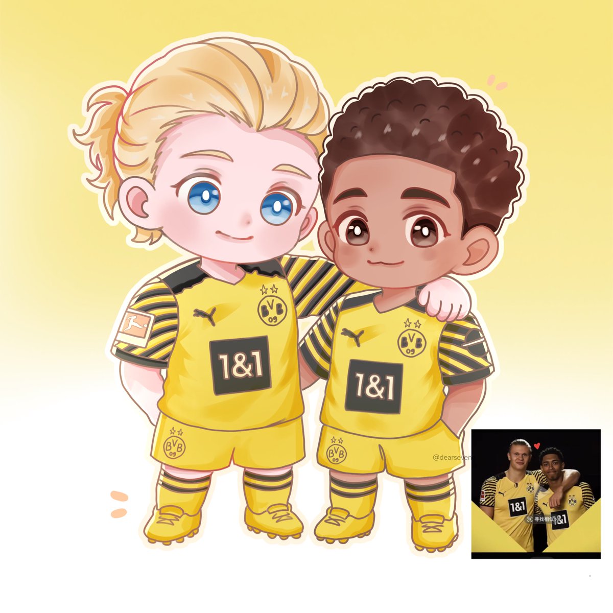 dearsevenn's tweet photo. Miss their dortmund era 😭✨ #judebellingham #erlinghaaland #haalingham #worldcup2026 https://t.co/BIkZwAGKX2
