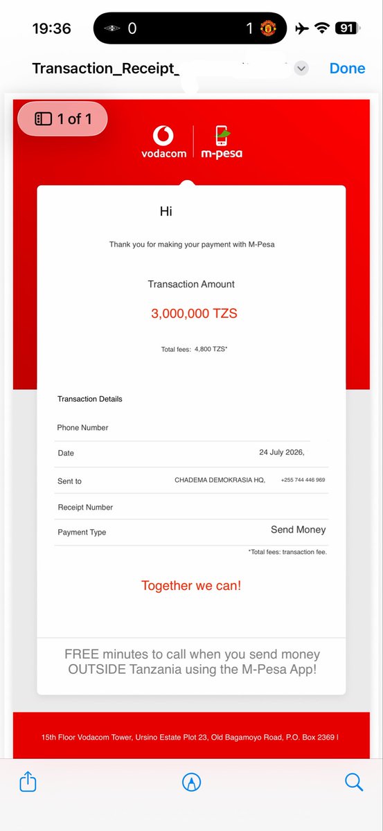 Sativa255's tweet photo. Nimetimiza ahadi yangu kuichangia CHADEMA MILIONI 3 live mbele ya Watanzania.

Niliahidi michango ikifika 200M nitaanzisha safari ya kuelekea MILIONI 334.

Kampeni yetu ni “changa TENA NA TENA” mimi nilichanga 1M kufungua kampeni.

Nikaja kuchanga 2M ilipofika 100M kuanzisha safari ya 200M.

Leo tena nimekuja kuchanga 3M Kuanzisha safari kuitafuta 334M.

Kwakuwa nimesisitiza “Changa tena na tena” mimi pia sijamaliza—nitachanga tena 1M tukifika 300M kuanzisha safari ya 334M.

Huu ujumbe maalumu kwako uliechanga, hakikisha unachanga “TENA NA TENA” tutapumzika tukimaliza 334M.

CHANGIA SASA—MPESA.

0744446969

Jina: CHADEMA HQ

REPOST 500.