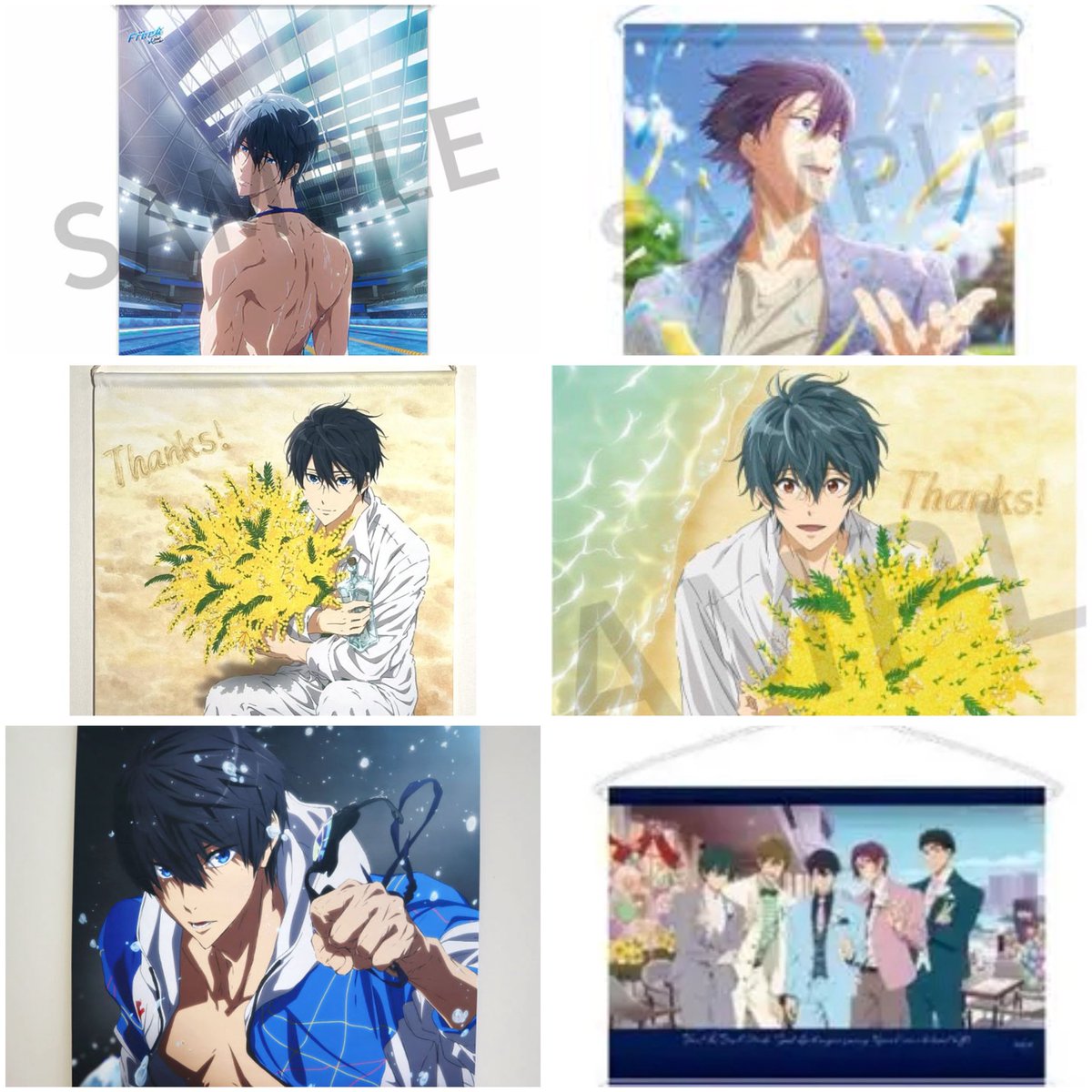 arisa1217__'s tweet photo. 【譲渡】Free!! タペストリー

譲︙画像参照(七瀬遙 桐嶋郁弥 松岡凛 橘真琴 山崎宗介)

求︙希望額(＋送料＋梱包費)

基本郵送対応
手渡しは固定ツイ日のみ

全て未使用となりますが、発売からお日にちが経っているため美品とは言い難いです。

ご縁がありましたらよろしくお願いいたします🌱 https://t.co/rxC3wqDP6H