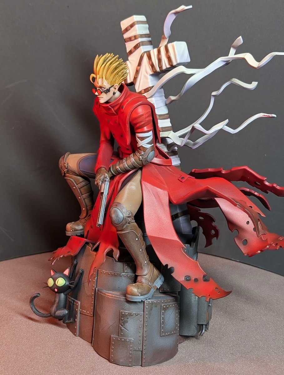Hero_of_Badass's tweet photo. Another commission is finished!

Model by @h3llcreator
Painted by me
#VashtheStampede #Trigun https://t.co/7UZNWGkdVs