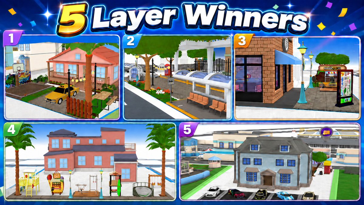 UplandMe's tweet photo. 5 Layer Decor Winners

We have our winners for our 5 Layer Decor Contest. We had some great entries this time out, and choosing winners was hard. But here they are for you.

@TheFor26229 
@MOREZUPLAND 
@Alderian9 
@Kayo23625367 
@DonaldS53053502 

Please reply to this post with your in-game names so we can award you your UPX!
