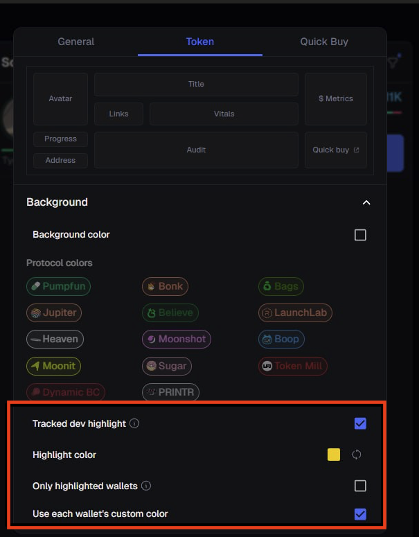 limpcritisism's tweet photo. New goated @TradingTerminal  feature just dropped!

You can now highlight your tracked devs when they launch a coin

This makes it easier to block out the noise and choose the right coin!

You can also customize the colors for the devs you track!

Great update! https://t.co/8o4cCTxmG2