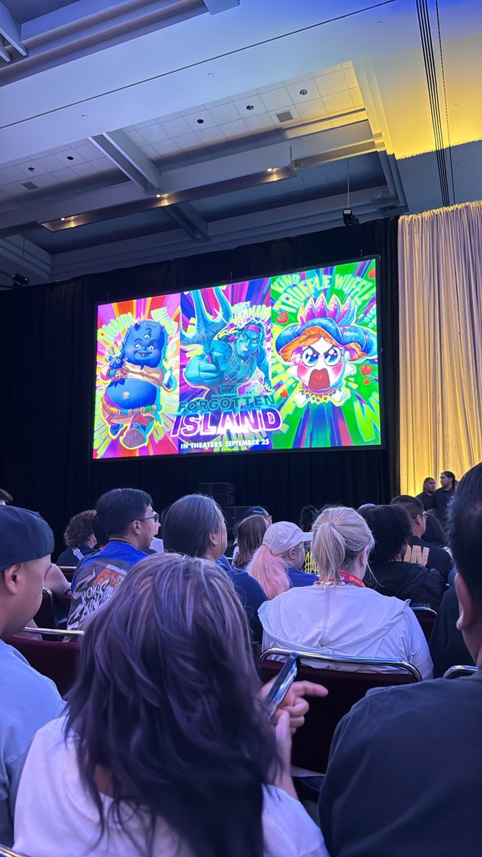 CartoonUV's tweet photo. Live thread 🧵 for Dreamworks Animation Forgotten Island at San Diego Comic Con 2026! 

#SDCC2026 #ForgottenIsland https://t.co/ucvluUgURX
