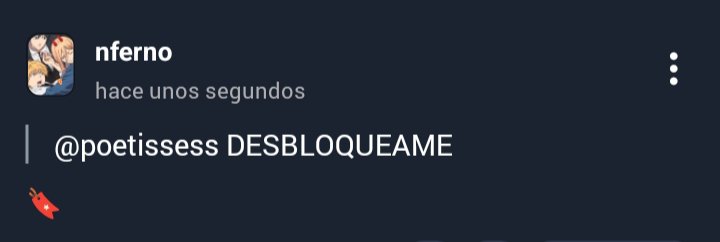 infernoboing's tweet photo. @poetissess pero sí le desbloqueaste o ne... https://t.co/mHPs8NMXkd