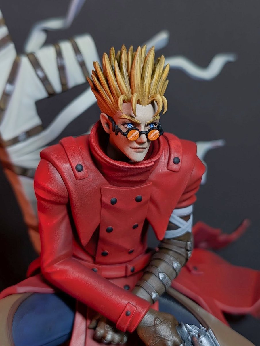 Hero_of_Badass's tweet photo. Another commission is finished!

Model by @h3llcreator
Painted by me
#VashtheStampede #Trigun https://t.co/7UZNWGkdVs