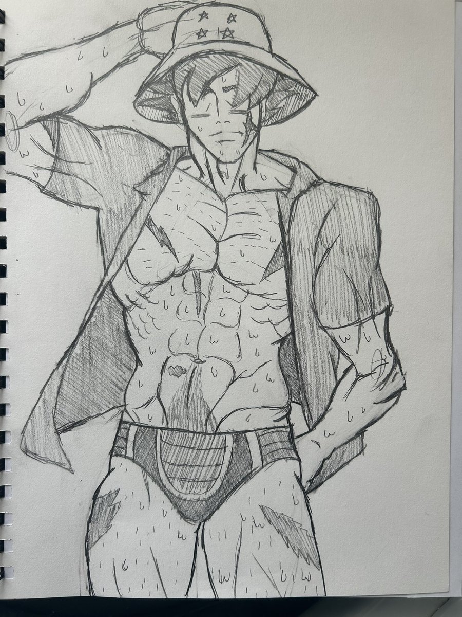 MadTarnishedART's tweet photo. Beach Day Bardock https://t.co/kbQtt2J8EU
