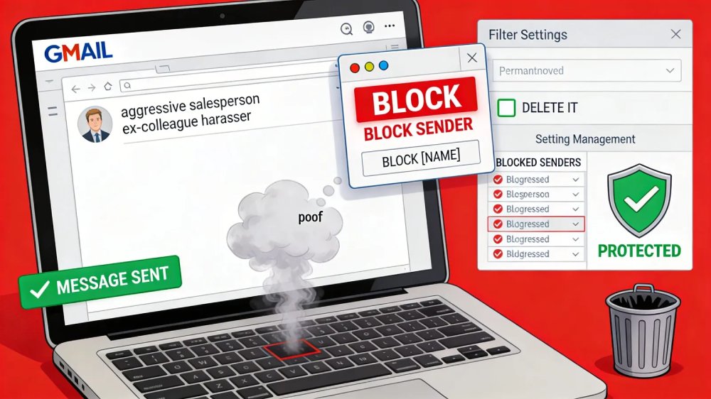 websticknl's tweet photo. 📧 Gmail block sender permanently: block feature plus delete filter method    https://t.co/xkogTuxl11    #Gmail #BlockEmails #EmailBlocking https://t.co/aHKyzjWCuD