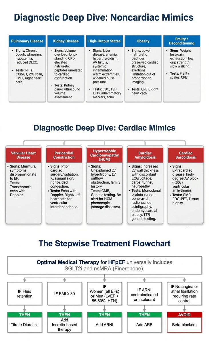 SayedSRahman1's tweet photo. 2026 ACC Expert Consensus Decision Pathway for the clinical evaluation and treatment of Heart Failure with Preserved Ejection Fraction (HFpEF).

KEY TAKEAWAYS 
 https://t.co/dBs7ocrdGV https://t.co/yRmdhiKRa8