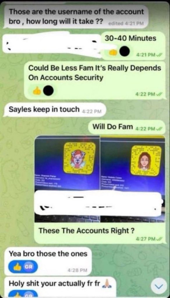 tsukupanda's tweet photo. Dm for legit Snapchat 
Hacks message me on 
Telegram https://t.co/VztOrZvEhn https://t.co/BTvPQsJ4mv