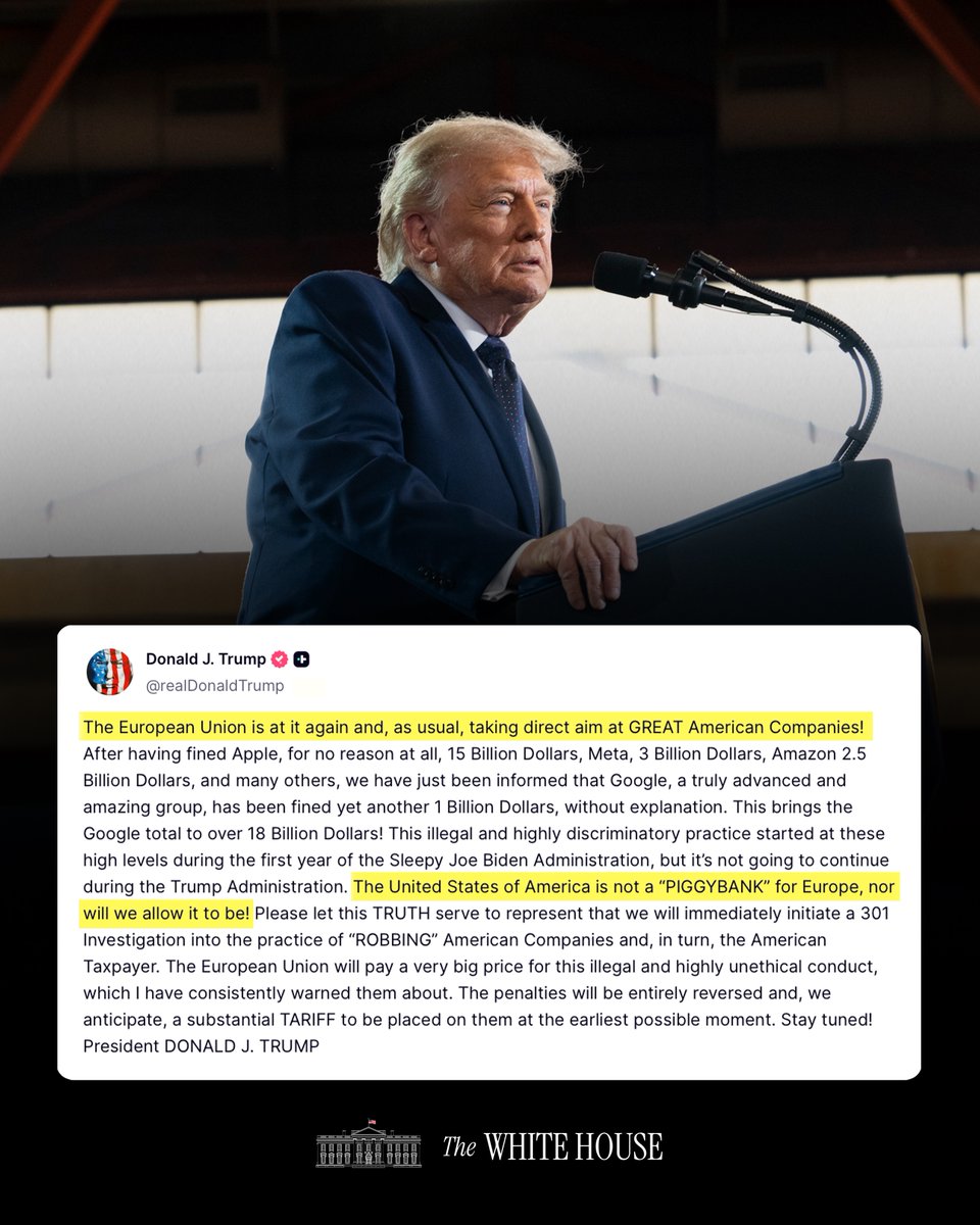 The White House tweet media