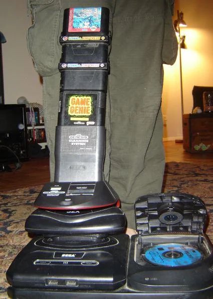 JasonSt77097165's tweet photo. Nintendo Link Cable son or Sega Power Tower daughter? https://t.co/ManOyGO1UU
