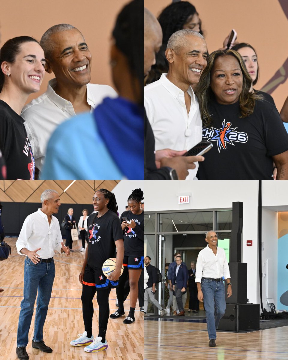 WNBA's tweet photo. Scenes from a historic day at Obama Presidential Center 📸 https://t.co/cpBqkqCgEy