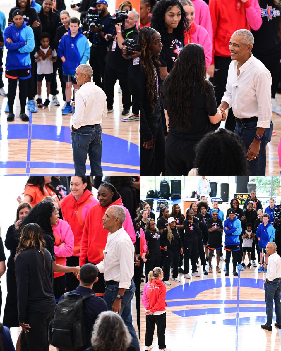 WNBA's tweet photo. Scenes from a historic day at Obama Presidential Center 📸 https://t.co/cpBqkqCgEy