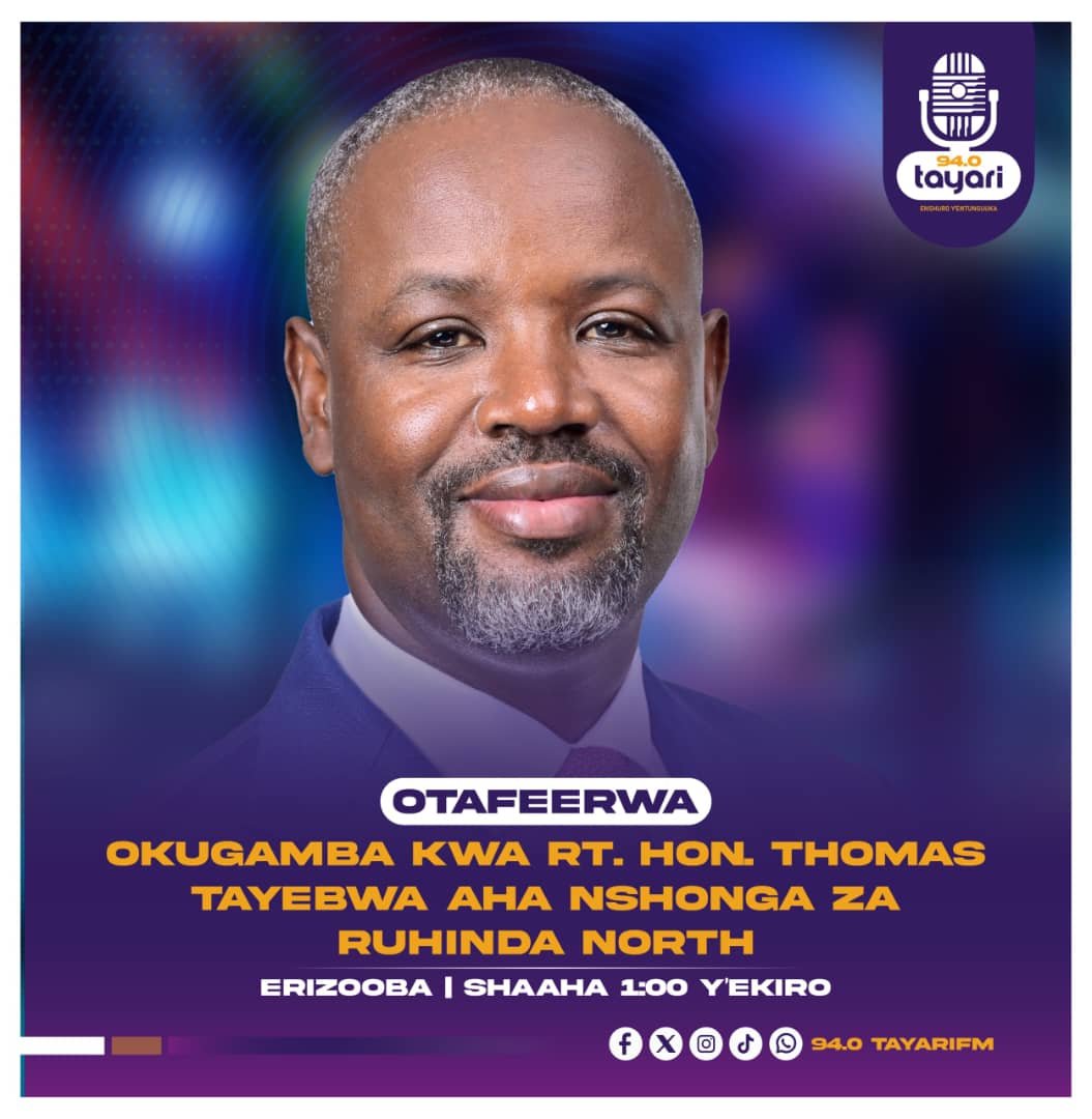 940TayariFM's tweet photo. ON AIR: Rt. Hon. Thomas Tayebwa requested all registered Ugandans to gladly participate in the coming LC1 elections, argued all Ugandans to fight against poverty, appreciated vigilance against Ebola virus, called upon local council leaders to be at watch.
Tune now 94.0 Tayarifm.
Stream. https://t.co/zL087IDIPh
#Tayarifmupdates
