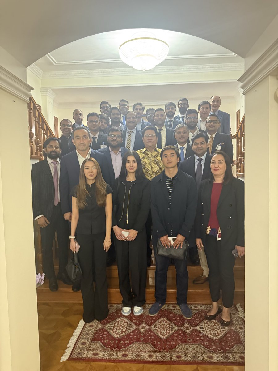 Angkailongdi's tweet photo. Delighted to host the Confederation of Indian Industry (CII) business delegation and leading Kazakh businesses at India House following their productive engagement with the National Chamber of Entrepreneurs of Kazakhstan (Atameken). Discussions reflected on the shared commitment to unlocking the immense potential in India–Kazakhstan trade, investment and industrial partnerships. Confident  B2B interactions will translate into concrete collaborations and enduring business ties. 🇮🇳🇰🇿