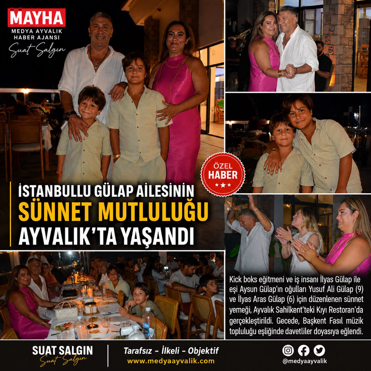 suatsalgin's tweet photo. https://t.co/Ccn9hNBS5r

#mayha #ilyasgülap #aysungülap #ayvalık #kıyırestoran #medyaayvalık #suatsalgın #sünnet #balıkesir #istanbul🇹🇷 https://t.co/QgslCpaFqw