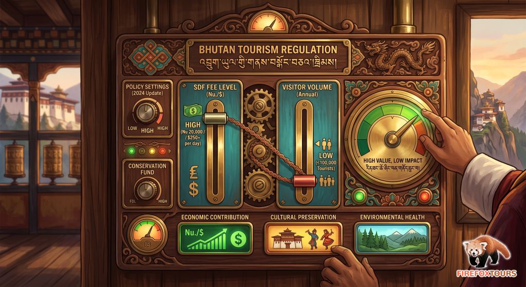 FirefoxBlog's tweet photo. ⏰Bhutan's SDF tourism tax may jump form $100 to $200/night in August 2027. 🇧🇹 This uncertainty complicates early tour bookings for next year. 📉

Read about the government debate and our proposal for sustainable rates: https://t.co/UPtI8JBtje https://t.co/WaDII2SVN3
