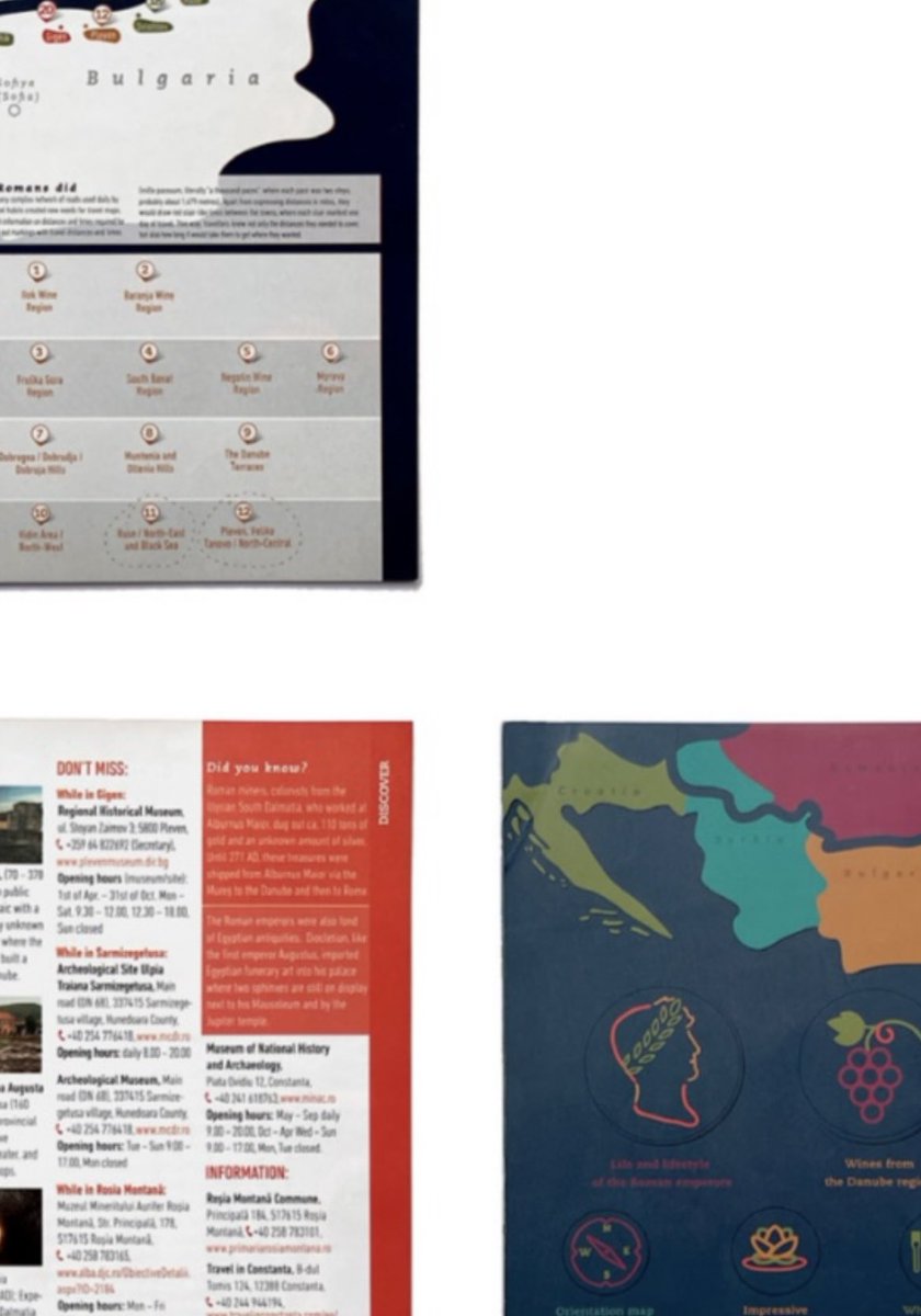 whatsontheshel1's tweet photo. The logo combines iconic Roman symbols, such as the laurel wreath, with colorful directional signposts that represent the journey along the Danube Wine Route.
#VisualIdentity #GraphicDesign #Illustration #MapDesign #RomanHistory #AncientRome #LaurelWreath #WineCulture https://t.co/SvyCYCgyzK
