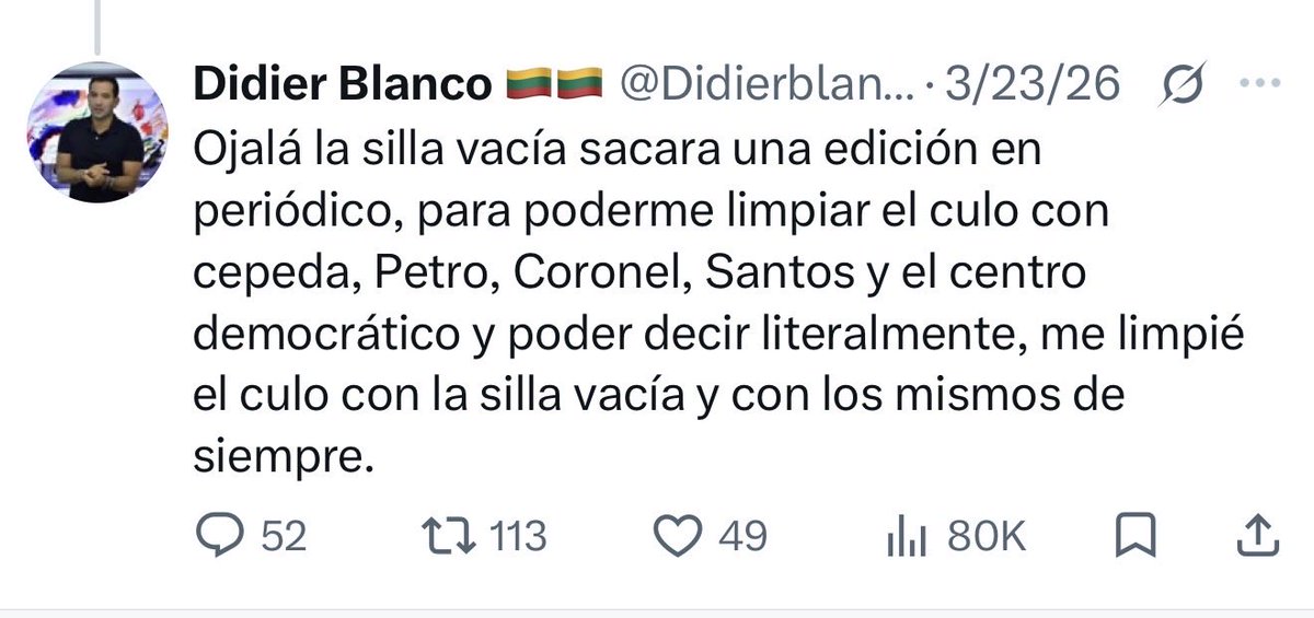 DCoronell's tweet photo. El autor de este mensaje @DidierblancoR, fue nombrado en las últimas horas director de la  Unidad Nacional de Protección, a cargo de la seguridad de las personas amenazadas. https://t.co/Dh1MHzleTF