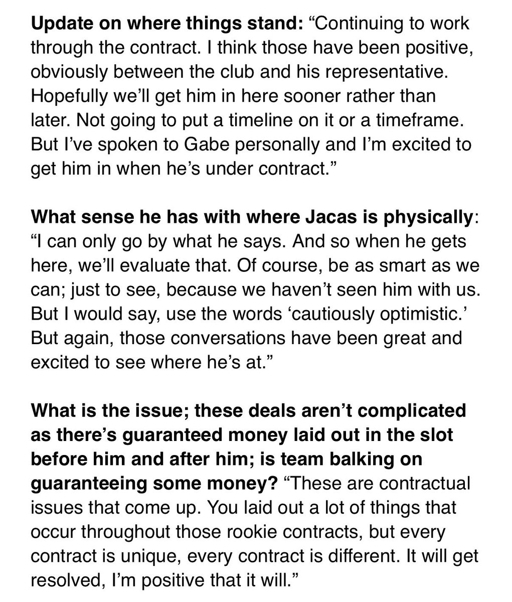 MikeReiss's tweet photo. Mike Vrabel on unsigned second-round pick Gabe Jacas: https://t.co/KtEDOAS0kn