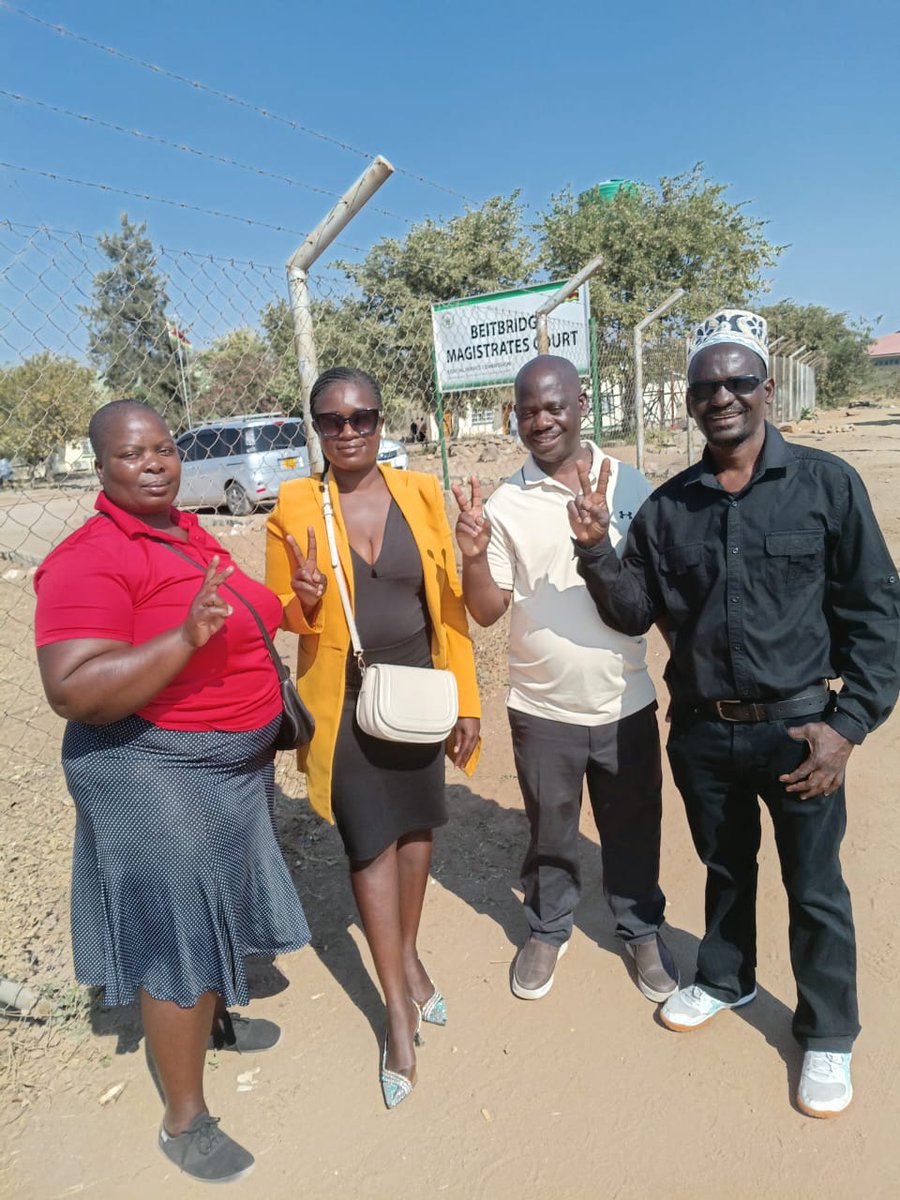 NdwgWomen35986's tweet photo. Our Head of Information and Digital Space Silenkosi Moyo visited our Chairman for Matsouth Mr Bhekimpilo Mbedzi in Beitbridge prison to show solidarity and support to one of our own. We remain focused, clear and undeterred. CAB 3 is UNLAWFUL.
#NoTo2030
#EDMustFall https://t.co/u62ztr2Z87