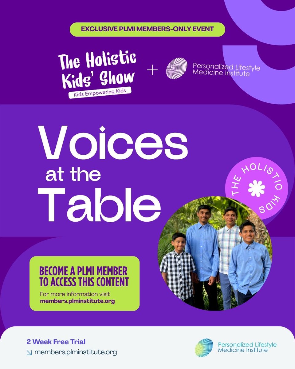 PLMInstitute's tweet photo. 🌟 TODAY IS THE DAY! 🌟

Join our unusually young but brilliant presenters, “The Holistic Kids,” for “Voices at the Table: A Kids-Led Conversation on Food.”

Access to the presentation is available through the PLMI portal for members.

https://t.co/UmaAQFHe7e

#plmi https://t.co/hskGNNVWZ8
