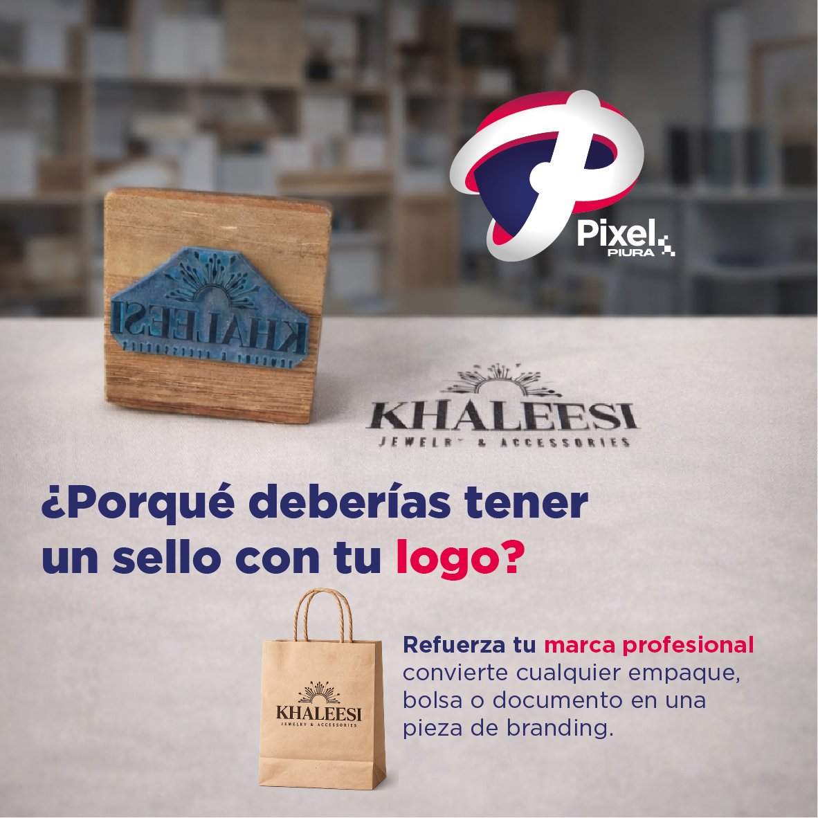 pixelpiura's tweet photo. ¿Te imaginas tu logo transformando cada empaque, bolsa o tarjeta en una pieza única de tu marca?
Participa en el proceso: elige tu diseño, prueba tu sello y disfruta viendo cómo tu marca cobra vida en cada detalle. 
#TuMarcaTuSello #PixelPiura #RegiónPiura #bolsasdepapel #sellos https://t.co/kw9HWGpwdP