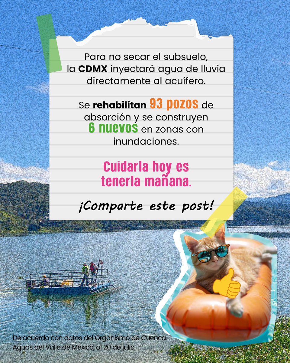 Sustenta_2MX's tweet photo. Las lluvias están dando un respiro al Sistema Cutzamala. 💙 Su recuperación representa una buena noticia para el abastecimiento de agua en la Ciudad de México, pero el cuidado del agua sigue siendo una tarea de todas y todos. 💧
.
.
#cutzamala #lluvias #cdmx #aguapotable #sequia https://t.co/lDF90K85EG
