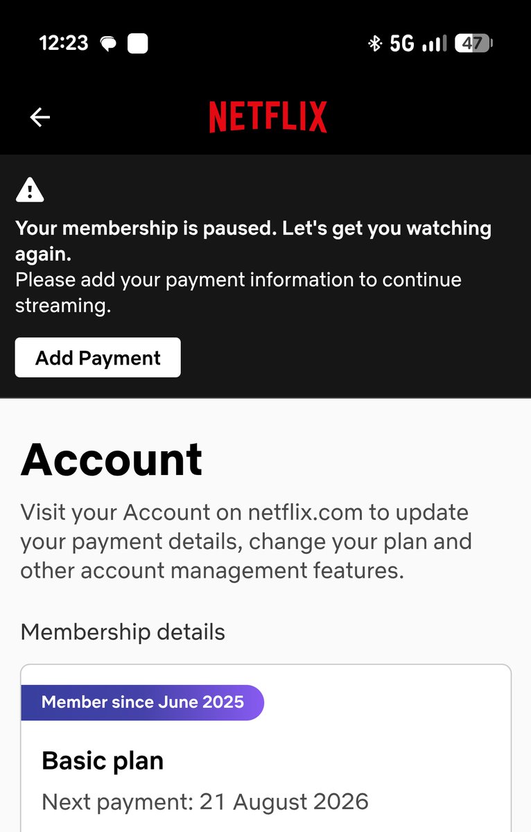 dinesh1304's tweet photo. Disappointed with @Airtel_Presence @airtelindia support. Payment of ₹279 deducted on 20/07/26 (UTR 103697410713) for Xstream, yet Netflix access remains inactive. No resolution for 5 days except incorrect updates about failed deduction. Requesting an immediate refund. https://t.co/2NYFoHOC0r