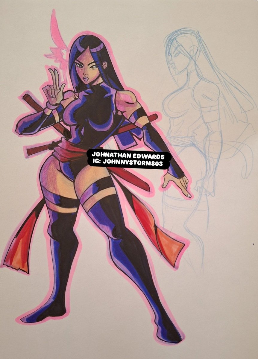 JStorm00's tweet photo. Psylocke in the sketchbook.
#xmen97 #Psylocke https://t.co/3KdSfeKtpp
