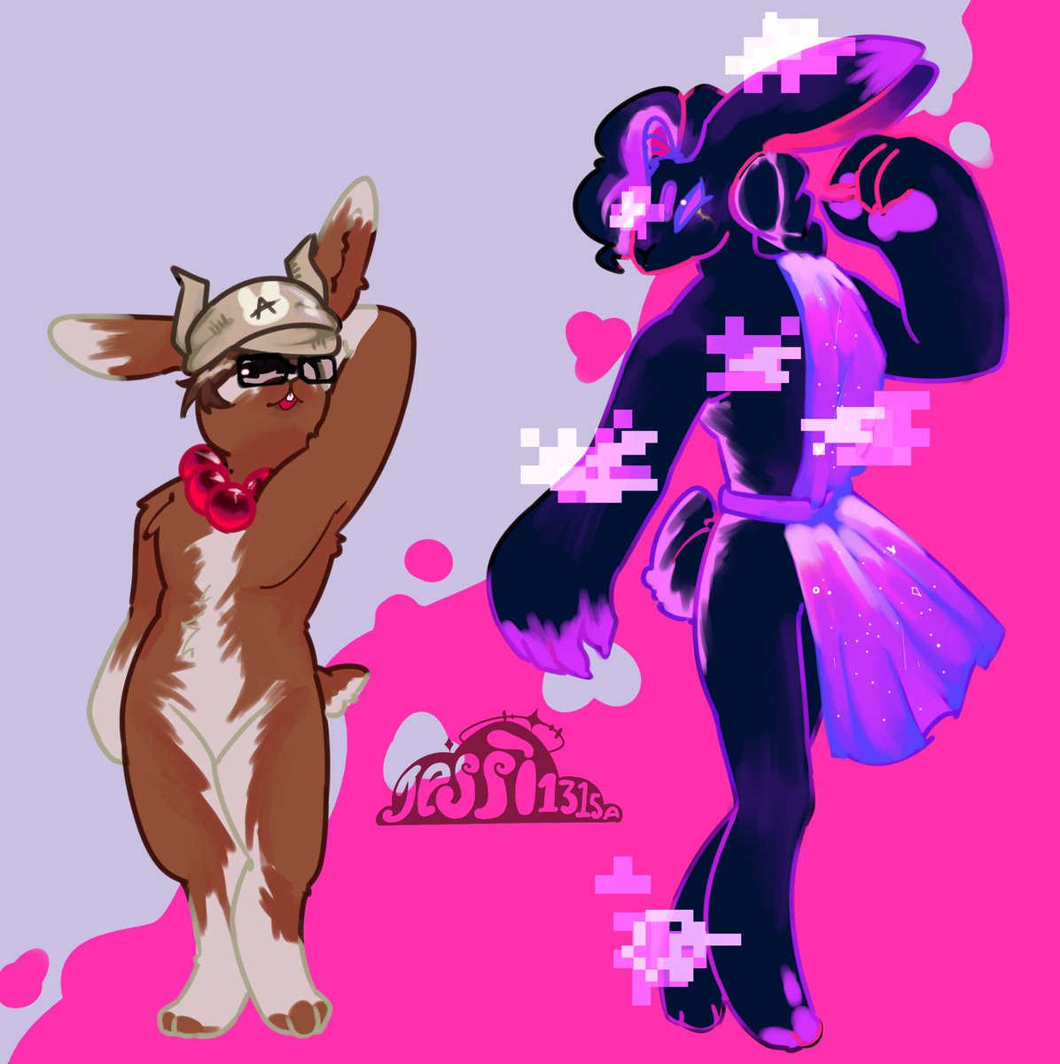 jessi1315A's tweet photo. Run rabbit 🐇 no hay mucho chiste solo son cubitos siendo conejos 

#aldash #glitchraven https://t.co/76FuIH4ovK