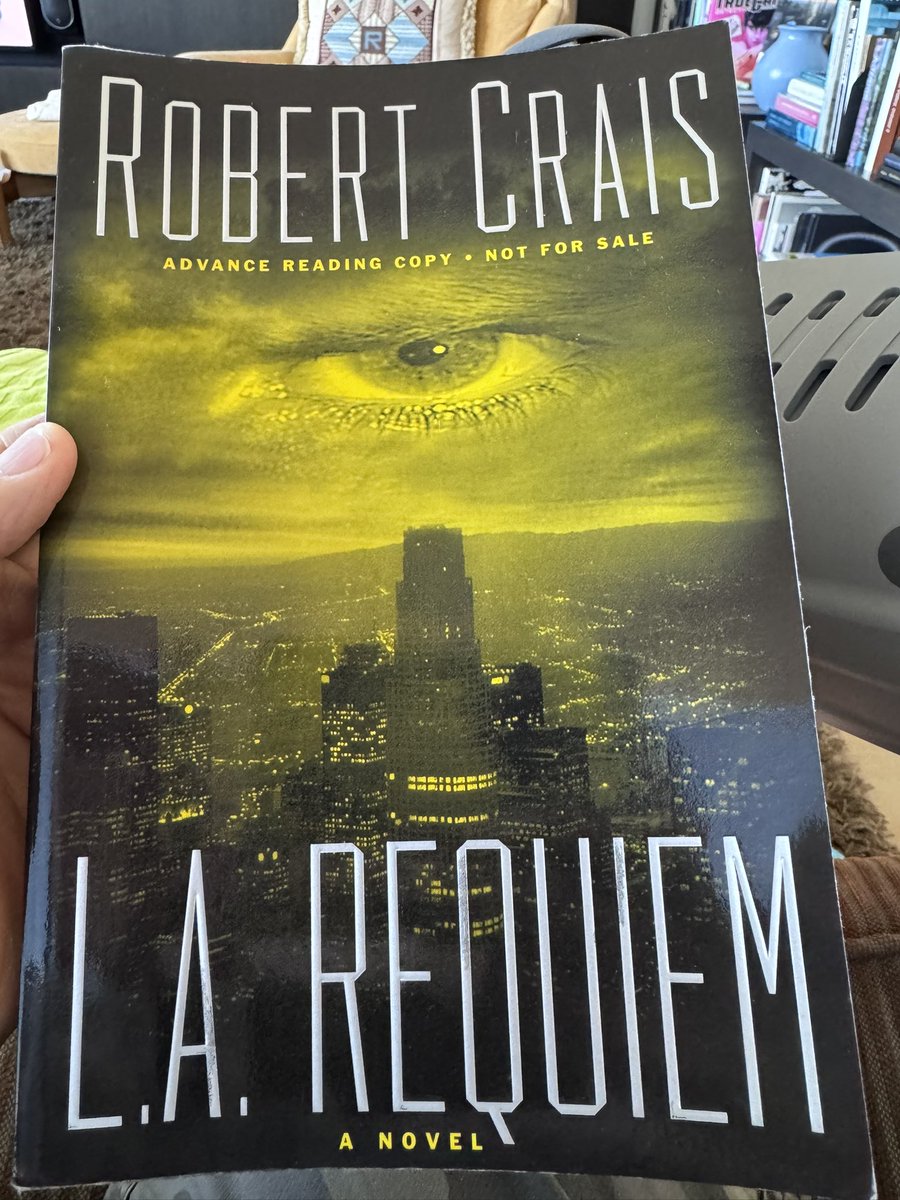 robertcrais's tweet photo. Rereading LA REQUIEM to check facts about Elvis and Joe. This collector’s item is one of the original advanced reader copies (ARC) produced by Doubleday to help promote the book.  The Doubleday team did a great job. The book ain’t bad, either. https://t.co/eB2UDEzV7i