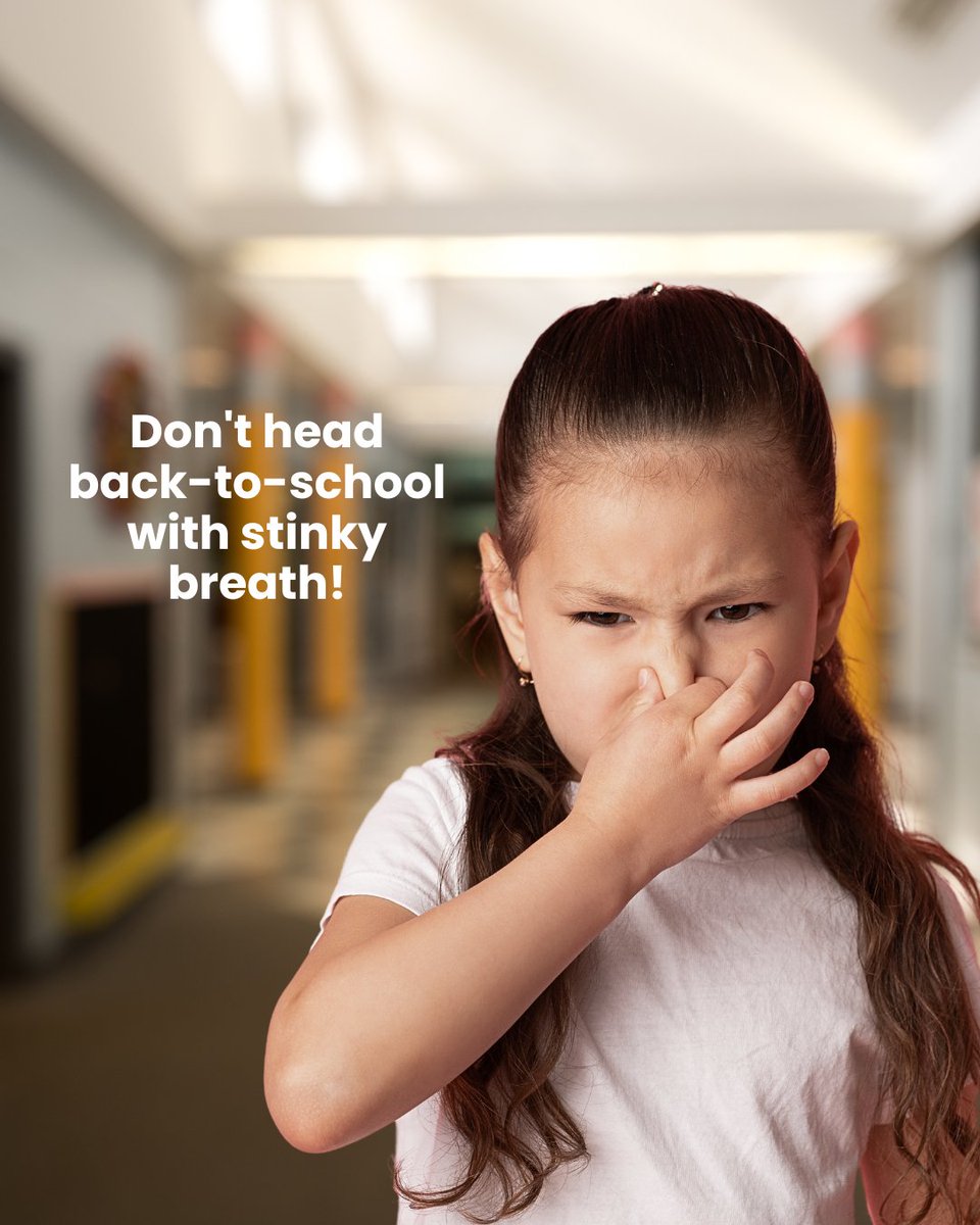 PinesPDO's tweet photo. Don't go back to school with stinky breath! 😅👃

Fresh breath starts with healthy habits! 🪥✨

Before heading back to school, remember to:
✔️ Brush twice a day
✔️ Floss every day
✔️ Brush your tongue
✔️ Stay hydrated
✔️ Schedule your dental cleaning https://t.co/67abEyV83L