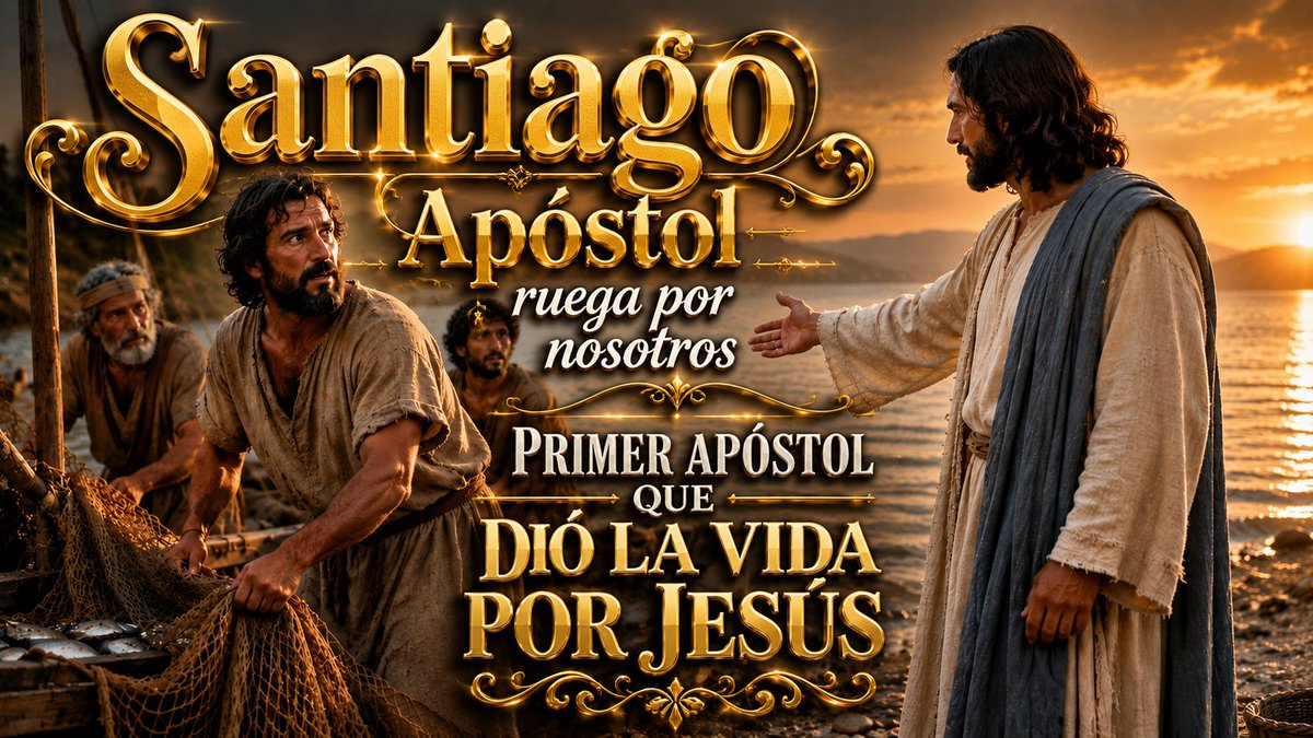 titisgm's tweet photo. El 25 de julio es la fiesta de Santiago Apostol¿Estás Dispuesto a Seguir a Jesús? Aprende de Santiago Apóstol. Primer Apóstol Martirizado. Te dejo unos cantos que hablan de su caminar junto a Jesus.
https://t.co/3jFIbQnUWq https://t.co/Le88IWNb9K