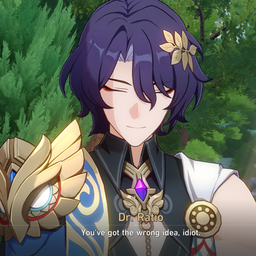 happy_bulbasaur's tweet photo. HSR 4.4 Fate Spoiler
So Ratio really pulled up, tried to convince Genius Society 83, Madam Herta  to embrace the gym bro lifestyle, threw hands with Rin and nearly got his head vaporized, shittalked Gilgamesh, then dipped out again... The prof's aura is unmatched. Truly an icon https://t.co/hkqzrjTpFJ