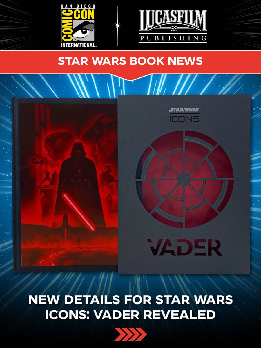 StarWarsExplain's tweet photo. Star Wars Icons: Vader by Anthony Breznican (forward by Hayden Christensen) is out October 20, 2026 and will feature an in depth look at Vader's role in the Star Wars galaxy and exclusive interviews as well as rare imagery and on-set candid photos. https://t.co/QAVu5GJ3n4
