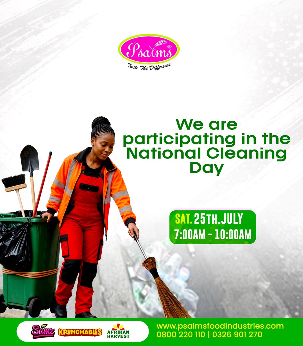 sumz_snacks's tweet photo. We're participating in the National Cleaning Day tomorrow. 
#SUMZ #SUMZsnacks #Krunchables #AfrikanHarvest https://t.co/QJxTlchs6I