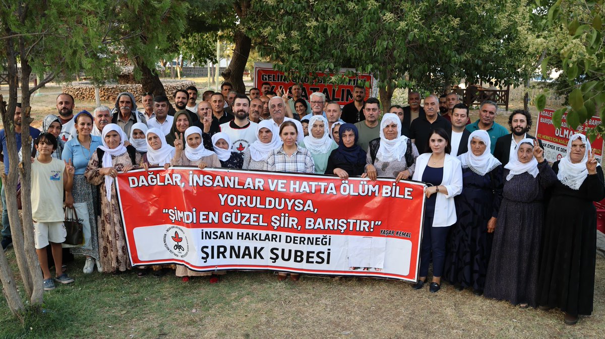 ihd_sirnak's tweet photo. #Barış #Aşiti @ihdgenelmerkez @ihdamedsubesi @CihnAydin @OyaErsoy @newroz_uysal @EkolojiSirnak73 @hasimtogurlu @sirnakegitimsen @KESK_73 https://t.co/5dYG7sL5K4