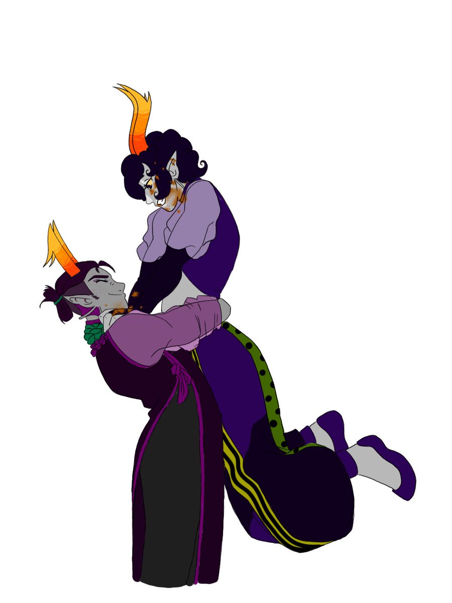 genialWanderer's tweet photo. Decided to do more Homestuck OC Art. This time I did the Red pairs! Maelle(Fuchsia)/Blaidd(Crimson), Carmin(Candy Red)/Balvna(Jade), Gabhar(Indigo)/Taurea(Rust), Lystig(Purple)/Ulysse(Violet) (Tho this pairing is very Red/Pale, even for being Highblood lol) #Homestuck https://t.co/LlrXH2fyMA