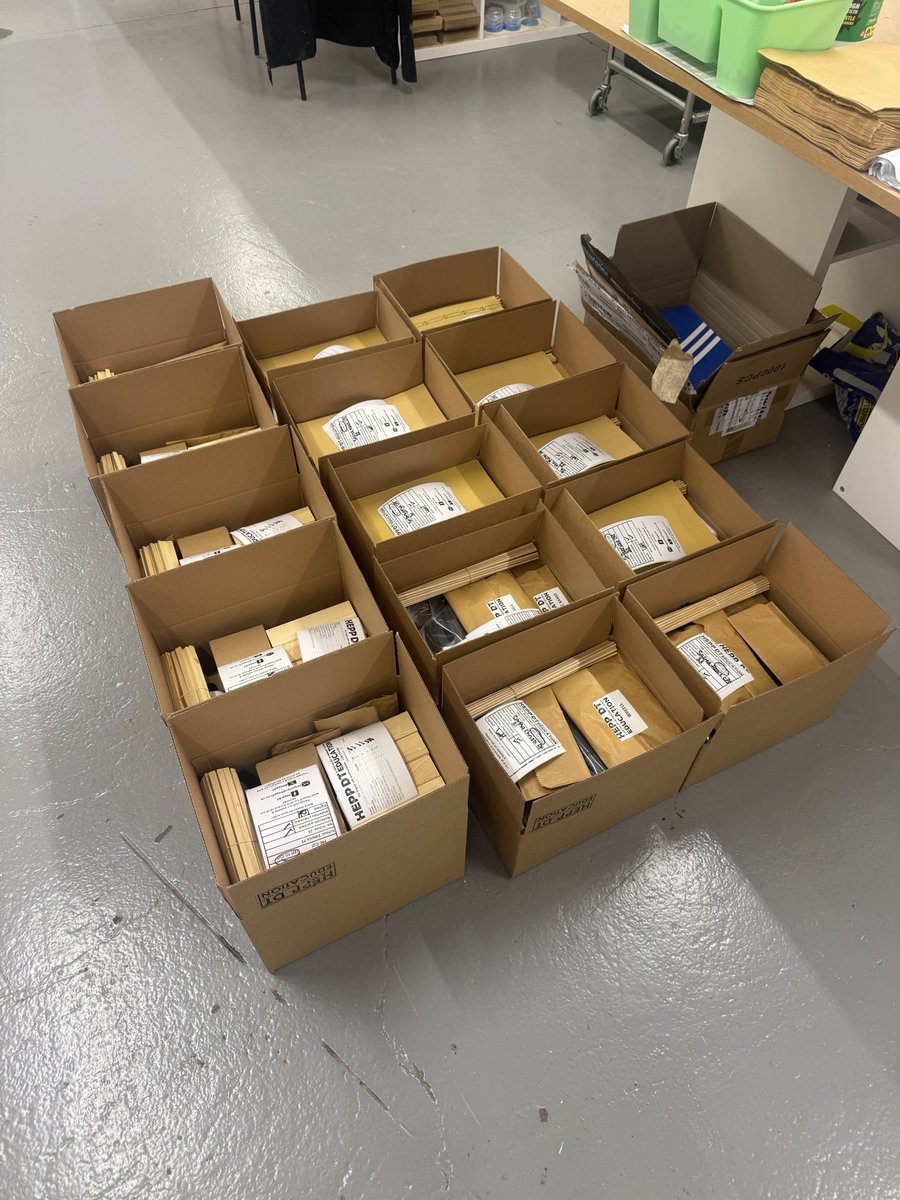 heppdt's tweet photo. The workshop is in full production mode! ⚙️
We are incredibly busy prepping hundreds of orders to ensure schools are ready for a big start to the new term in September. #HeppDT kits are stacked and packed! 📦
What projects are you looking forward to this term? #PrimaryDT https://t.co/sERJBgCFSo