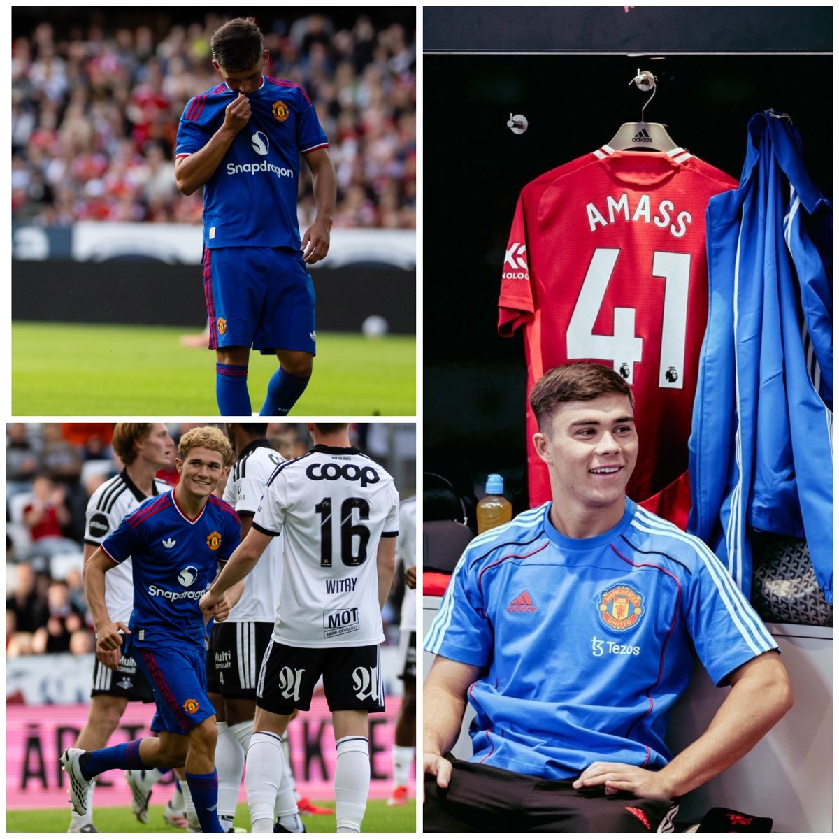UtdForever7's tweet photo. 🚨Carrington has taken over against Rosenborg! 🌟🔴

• Jacob Devaney ⚽
• Shea Lacey ⚽
• Harry Amass ⚽️🅰️

Carrington keeps producing. ❤️👏 https://t.co/7D1w8pQdvK