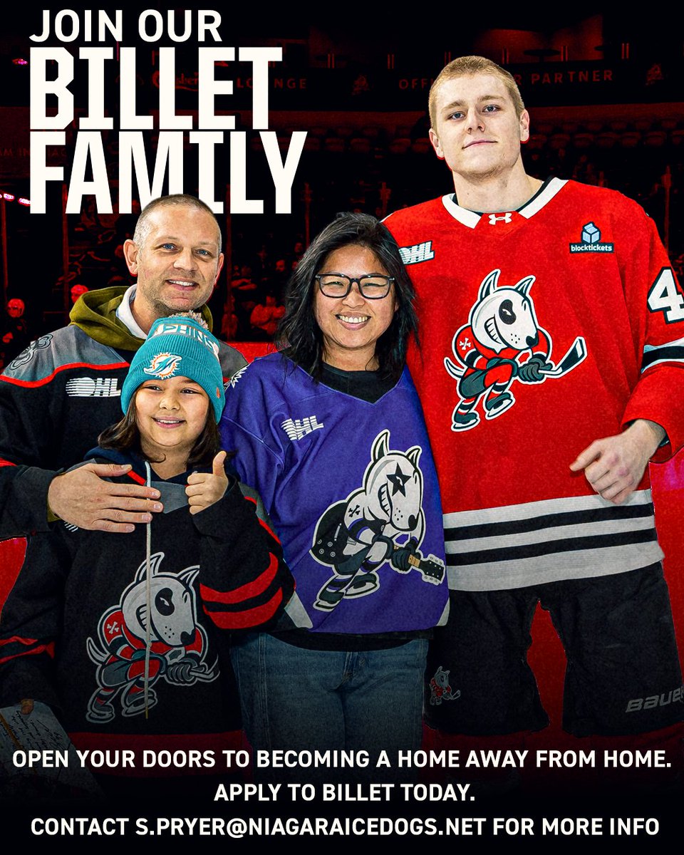 OHLIceDogs's tweet photo. Making our Dog House a Dog Home. 🏡

Hear from Liam Spencer's billets and his family on the impact billeting has had on his junior hockey career. 

Interested in billeting a player this upcoming season? 

Learn more by visiting https://t.co/IhljdZnfso. 

#DogCountry https://t.co/7NtbNECawE