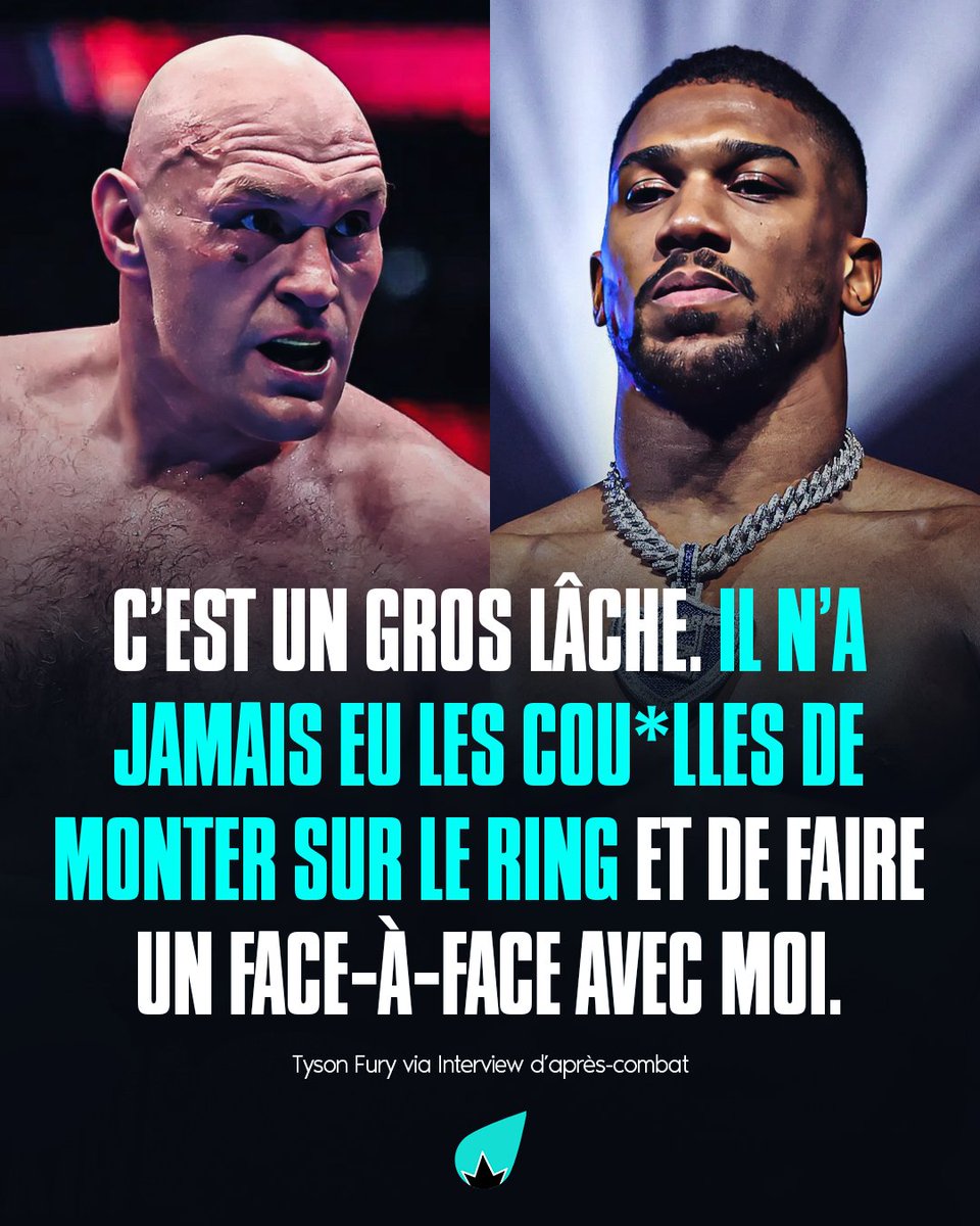 LaSueur_off's tweet photo. Tyson Fury ALLUME Anthony Joshua ! 😳 https://t.co/bK3y2YLtq4