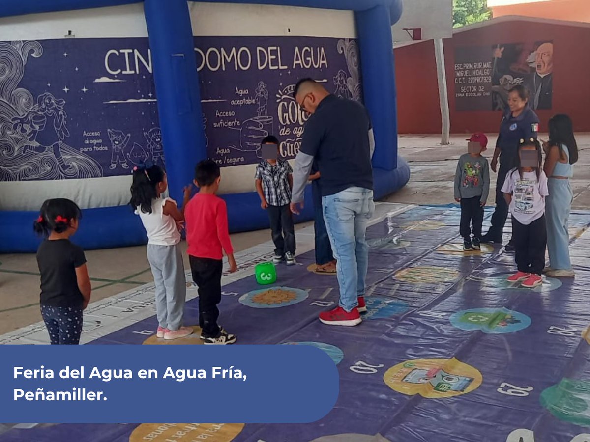 cea_qro's tweet photo. 💧 En nuestro cuarto día en la Feria del Agua en Peñamiller,  delegación de Agua Fría,  llevamos a cabo una jornada llena de aprendizaje, diversión y conciencia ambiental. https://t.co/IJ9cH4pE0m