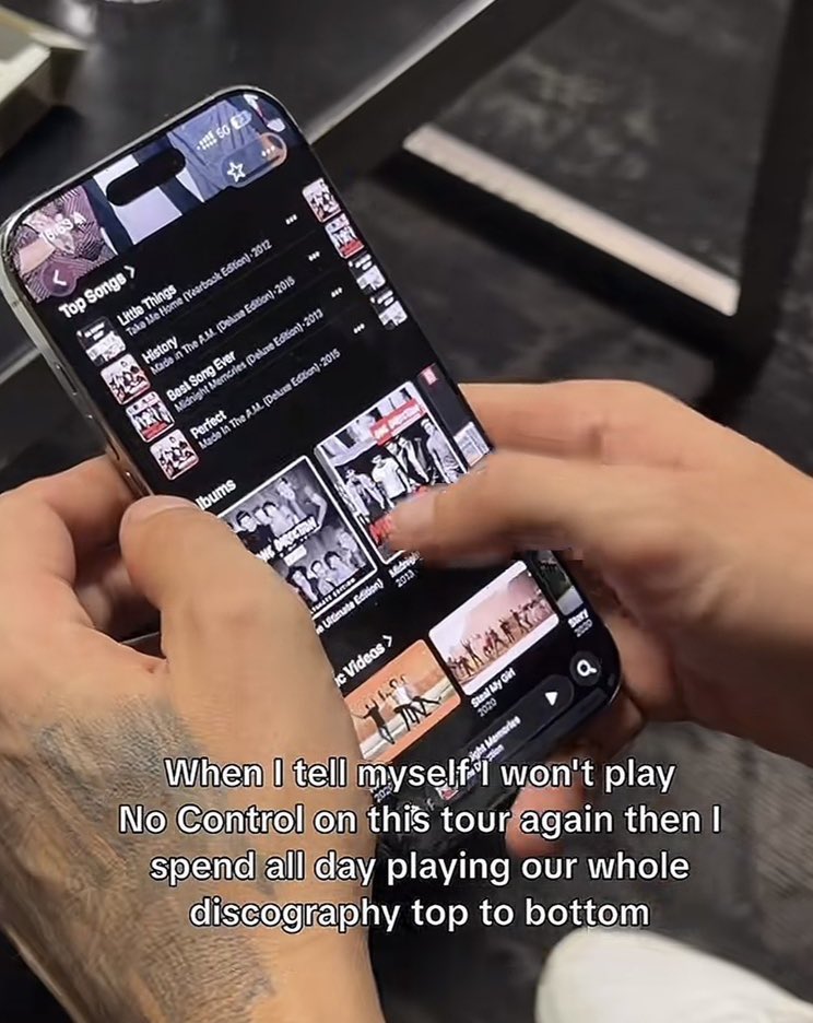 Crismtz_ahft's tweet photo. “Escuchando toda NUESTRA discografía” eso Louis para todos los que llaman covers las canciones de 1D 🙂‍↕️ https://t.co/XiA5pST4Vg