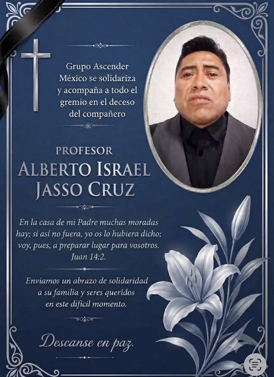 GlodeJo07's tweet photo. Había estado evitando hablar del caso del maestro Alberto Israel Jasso Cruz, quien, después de haber sido acusado de abuso sexual por una alumna, decidió quitarse la vida.

Voy a hablar como docente, como mujer y como una persona que está HARTA de que sigan ocurriendo este tipo de casos.

El maestro Alberto Jasso era profesor de preparatoria. Según los cientos de alumnos y exalumnos que salieron a lamentar su muerte, a llevarle flores y a defender su nombre, era un hombre con vocación (porque todos sabemos que ser docente NO es una profesión bien pagada en México), comprometido con sus estudiantes y que, además, apoyaba sin que fuera su obligación, a quienes, por una u otra razón, se habían rezagado o estaban en riesgo de reprobar la materia.

Y ese fue su “grave error”, tratar de ayudar a quien NO MERECÍA ayuda…