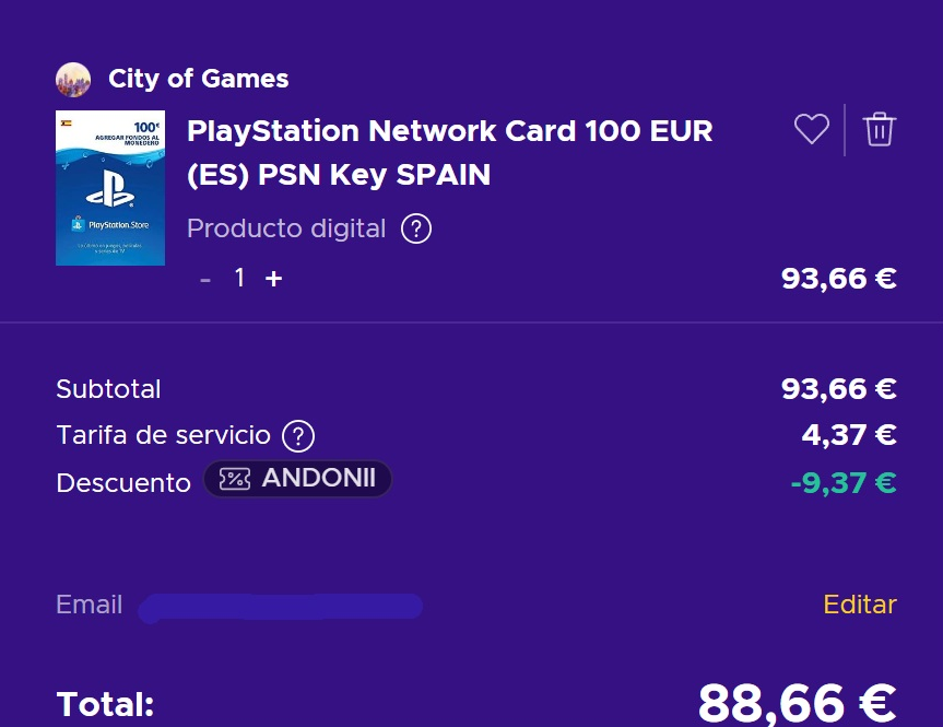 AndoniiPM's tweet photo. La forma más BARATA de conseguir FC 27:

➡️En ENEBA: https://t.co/1Ga5Qhepus 

🤩Coges la tarjeta de 100€ y aplicas el código ANDONII

✍️ Se van acabando asi que date prisa. Estate atento igual porque los precios van cambiando. https://t.co/VfotTK1XYu